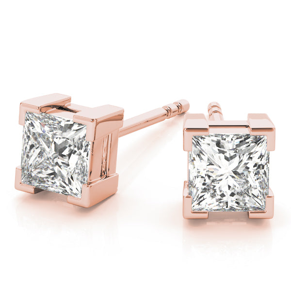 EARRINGS SINGLE STONE Complete per pair.