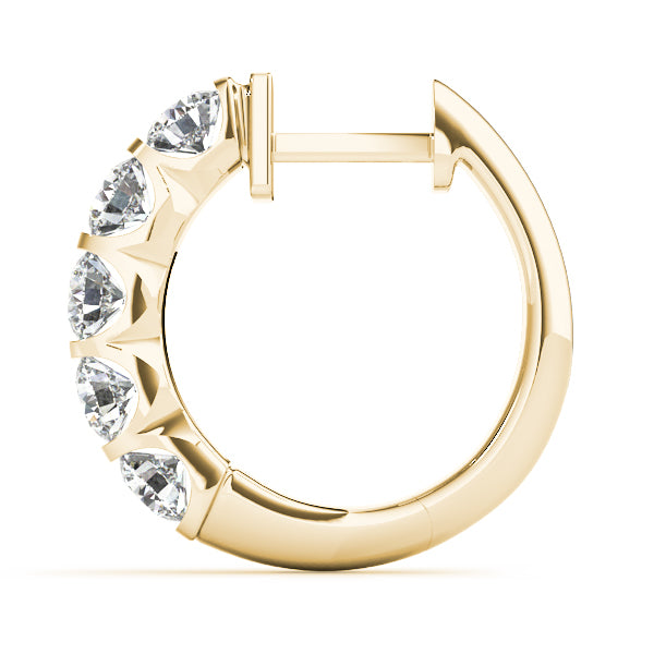 1 ct tw Lab Diamond Earrings Hoop Earrings Standard Hoops