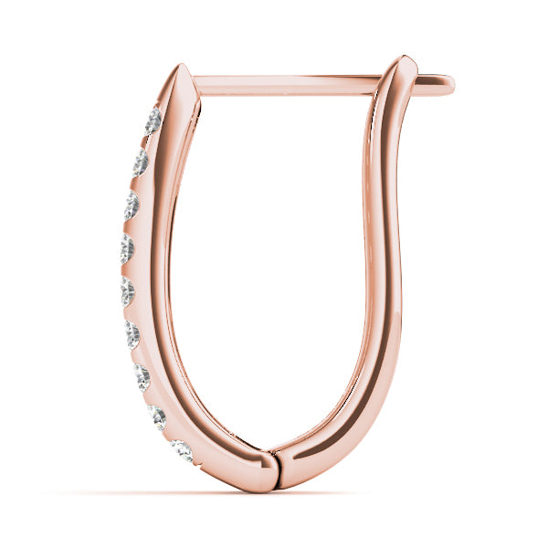 EARRINGS HOOP EARRINGS J-HOOPS Complete per pair.