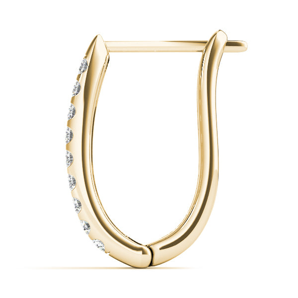 EARRINGS HOOP EARRINGS J-HOOPS Complete per pair.