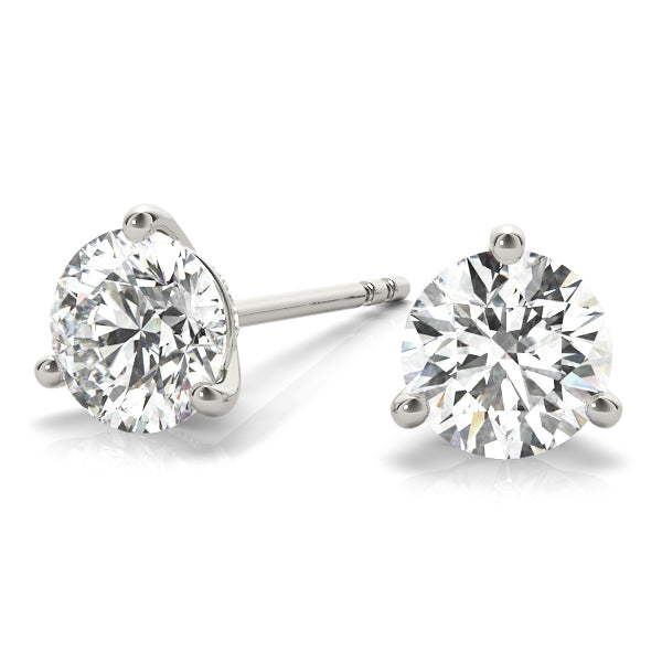 1/2 ct tw Lab Diamond Earrings Single Stone