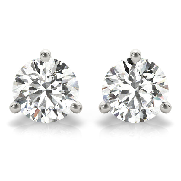 1/2 ct tw Lab Diamond Earrings Single Stone