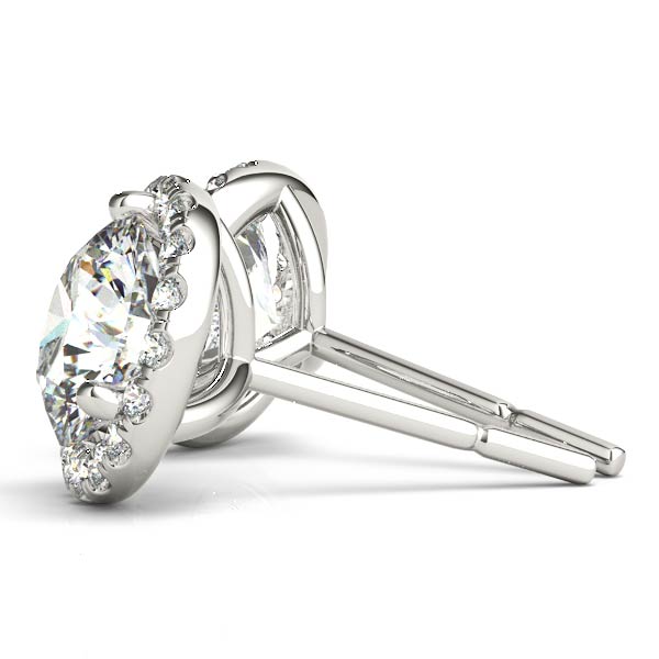 1 ct tw Lab Diamond Earrings Halo