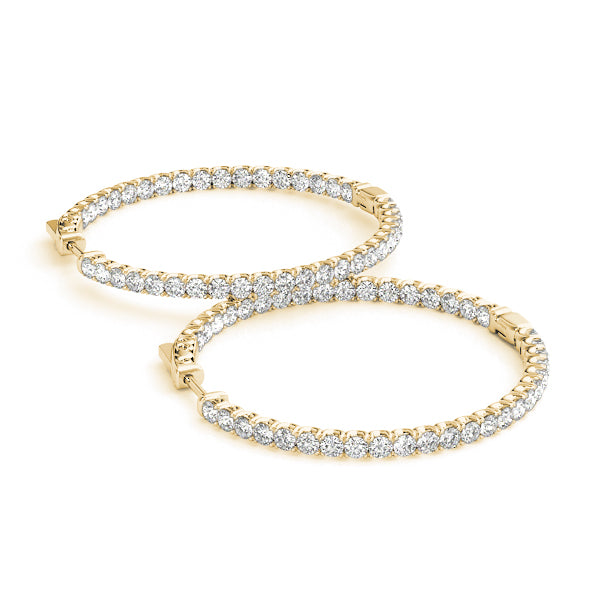 1.2 INCH 4 PRONG ROUND HOOP Complete per pair.