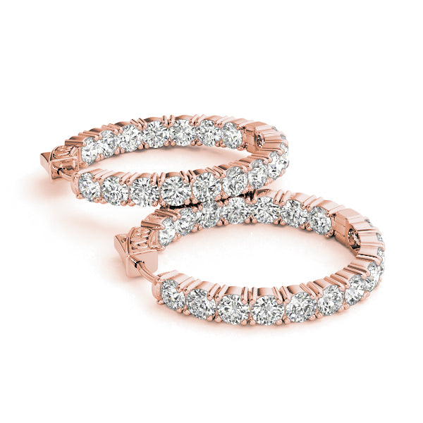 .8 INCH 4 PRONG ROUND HOOP Complete per pair.