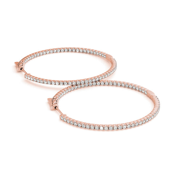 .75 INCH 4 PRONG ROUND HOOP Complete per pair.