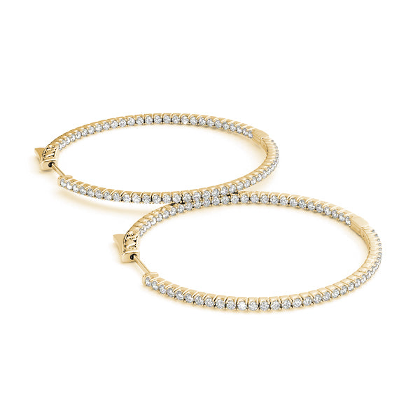 .75 INCH 4 PRONG ROUND HOOP Complete per pair.