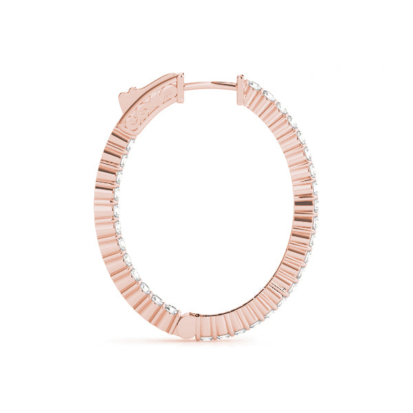 1 INCH 2 PRONG OVAL HOOP Complete per pair.