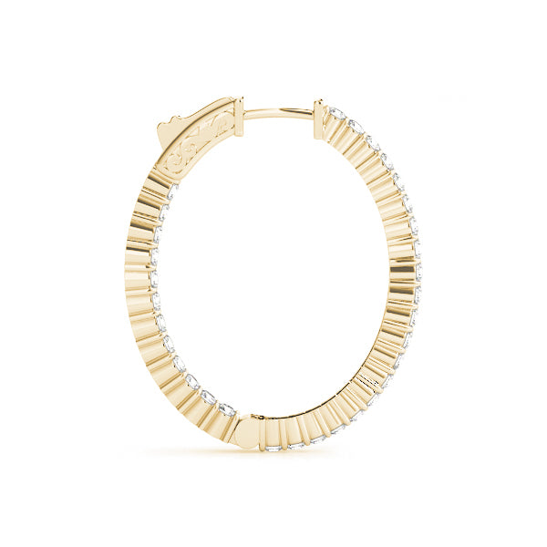 1 INCH 2 PRONG OVAL HOOP Complete per pair.