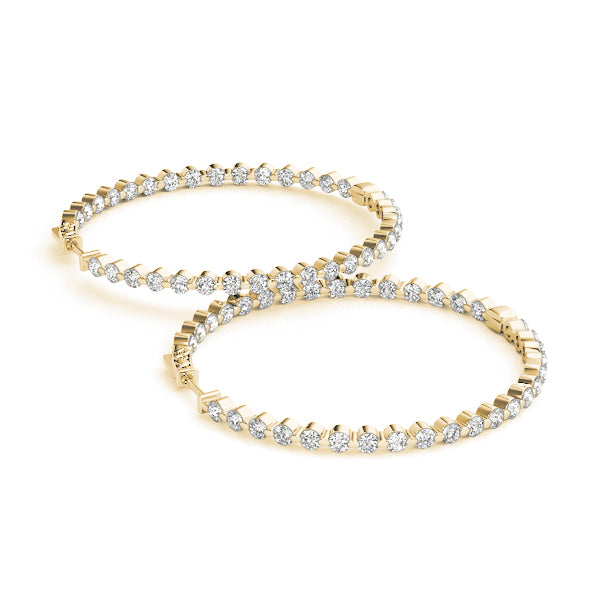 1 INCH 1 PRONG ROUND HOOP Complete per pair.