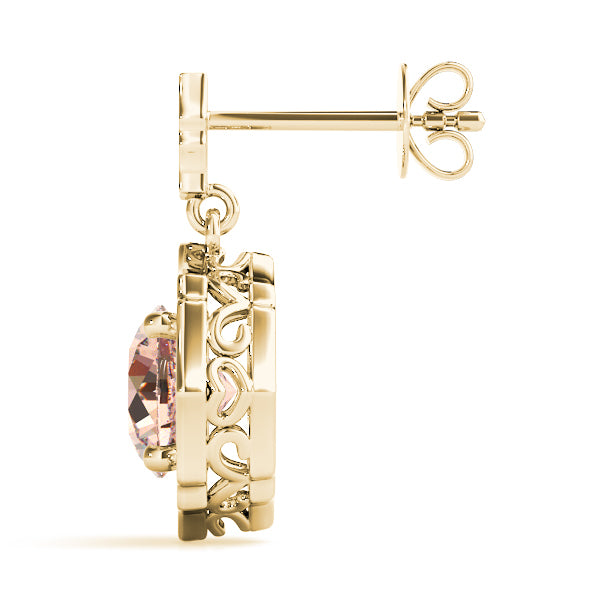 18K Yellow Gold Lab Diamond Earring Pair