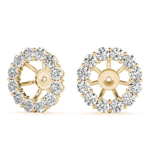 EARRING JACKET FOR 1.0 CT CENTER Complete per pair.