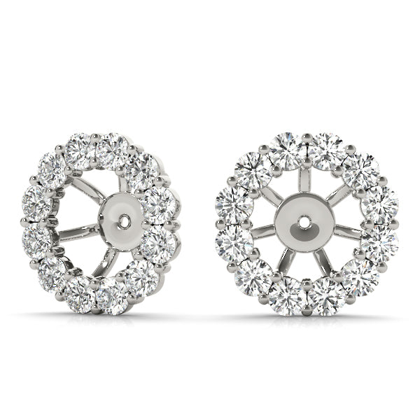 White 18K Gold Diamond Earring Jacket