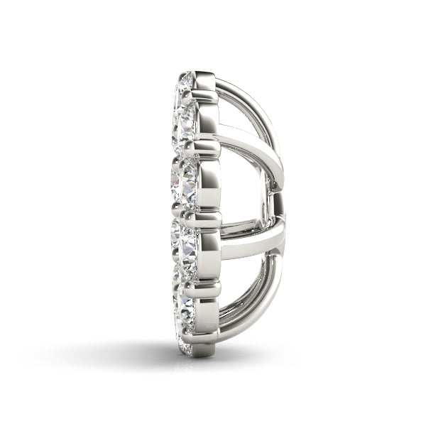 White 18K Gold Diamond Earring Jacket