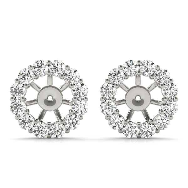 White 18K Gold Diamond Earring Jacket