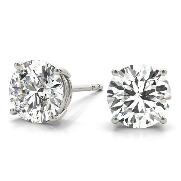 14K White Gold 0.75 CTTW Lab Diamond Stud Earrings