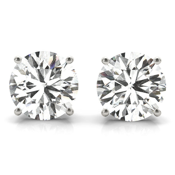 14K White Gold 0.75 CTTW Lab Diamond Stud Earrings