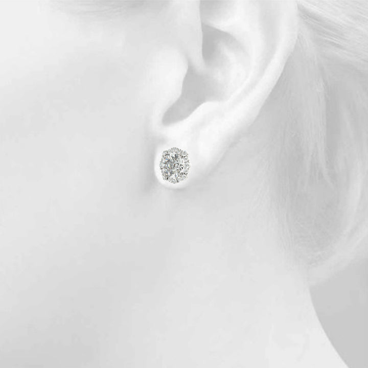 1 1/2 ct tw Lab Diamond Fashion Earrings