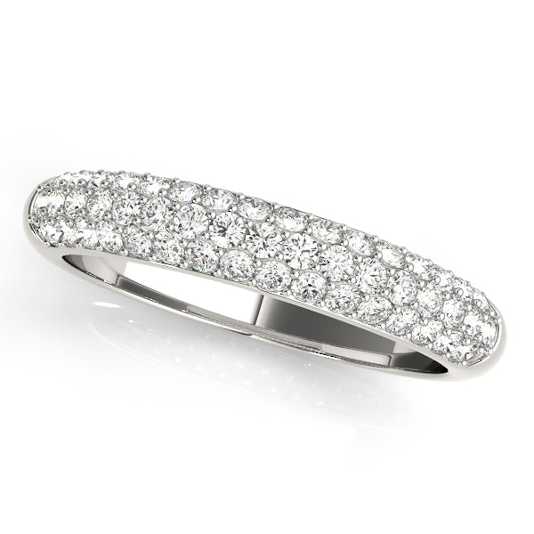 1/2 ct tw Lab Diamond Wedding Bands Pave