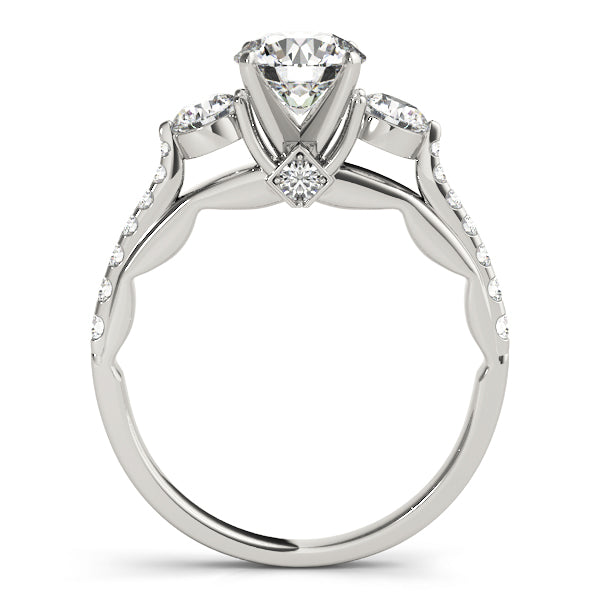 5/8 ct tw Lab Diamond Engagement Rings 3 Stone Round