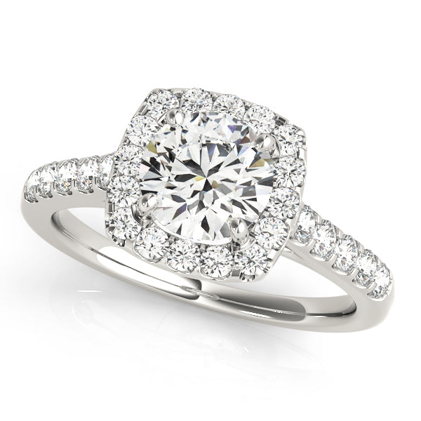 2 ct tw Lab Diamond Engagement Rings Halo Round