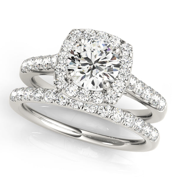 2 ct tw Lab Diamond Engagement Rings Halo Round