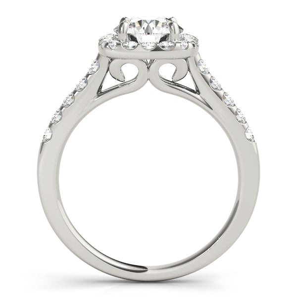 2 ct tw Lab Diamond Engagement Rings Halo Round