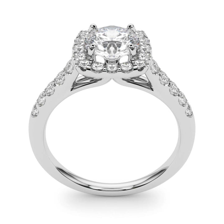 2 ct tw Lab Diamond Engagement Rings Halo Round