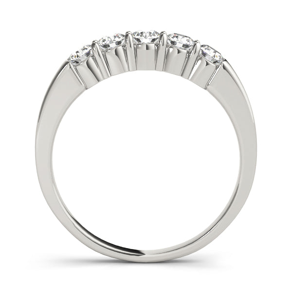 1 1/2 ct tw Lab Diamond Wedding Bands Prong Set