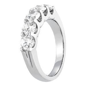 1 1/2 ct tw Lab Diamond Wedding Bands Prong Set