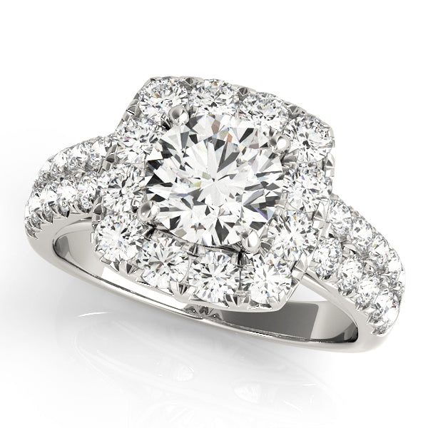 Halo Diamond Engagement Ring