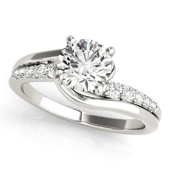 1/4 ct tw Lab Diamond Engagement Rings Bypass