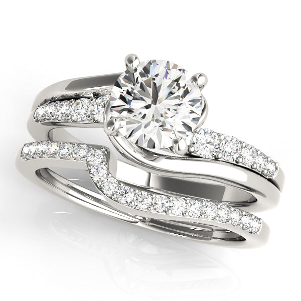 1/4 ct tw Lab Diamond Engagement Rings Bypass