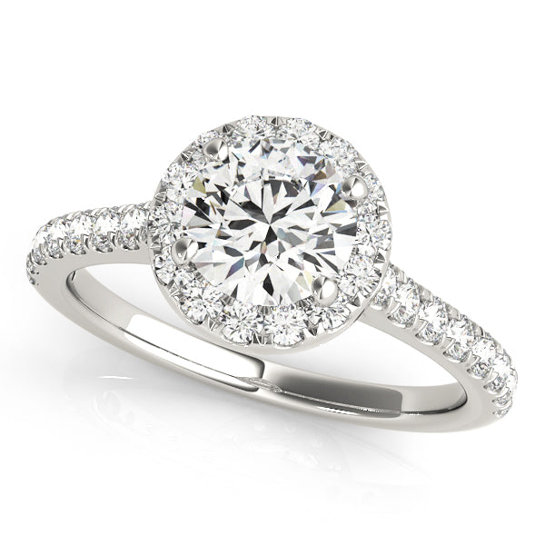 1 7/8 ct tw Lab Diamond Engagement Rings Halo Round