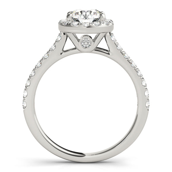 1 7/8 ct tw Lab Diamond Engagement Rings Halo Round
