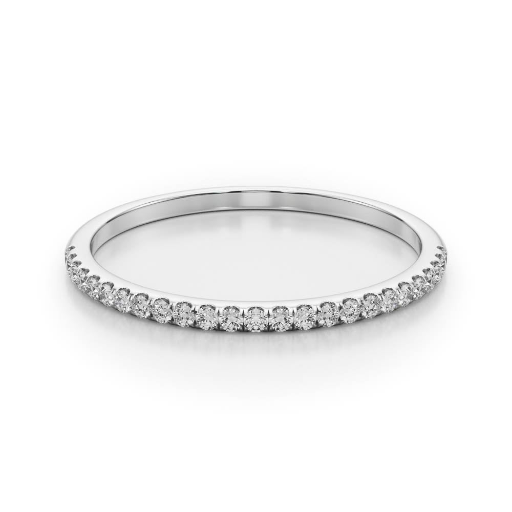 1/8 ct tw Lab Diamond Wedding Bands Prong Set