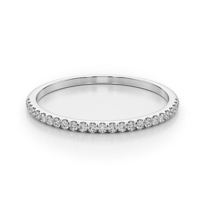 1/8 ct tw Lab Diamond Wedding Bands Prong Set