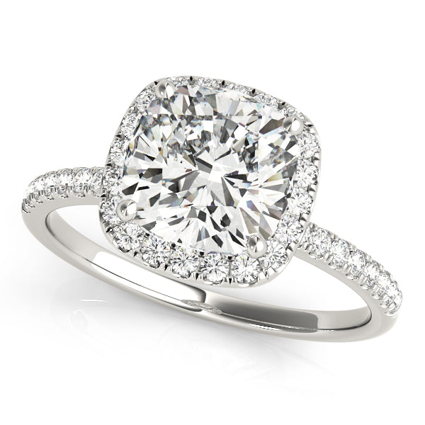 2 1/3 ct tw Lab Diamond Engagement Rings Halo Square & Cushion