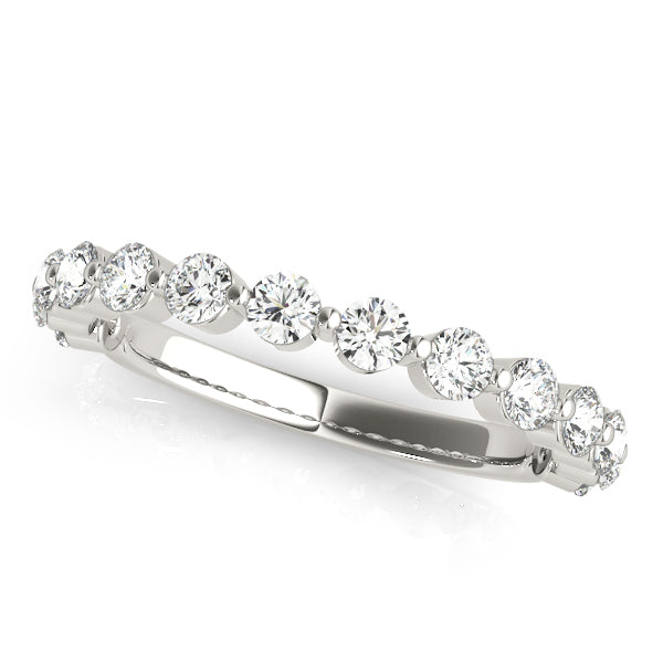 3/8 ct tw Lab Diamond Single Prong Wedding Band