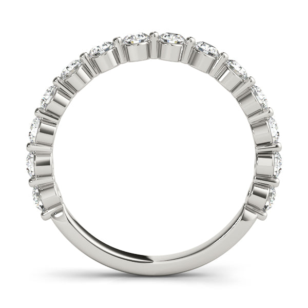 3/8 ct tw Lab Diamond Single Prong Wedding Band