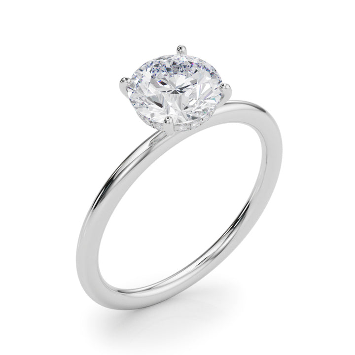 3 ct tw Lab Diamond Engagement Ring Round Center