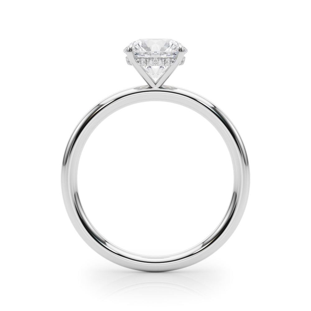 3 ct tw Lab Diamond Engagement Ring Round Center
