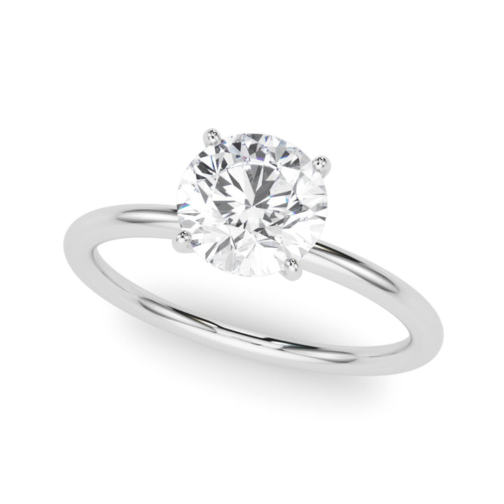 3 ct tw Lab Diamond Engagement Ring Round Center