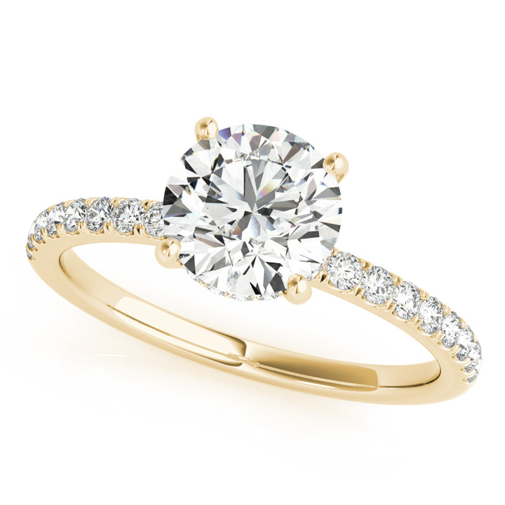 2 1/3 ct tw Lab Diamond Single Row Rd Center