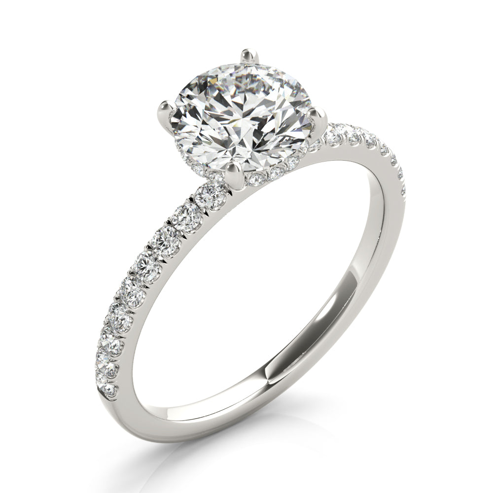 1 1/4 ct tw Lab Diamond Single Row Rd Center