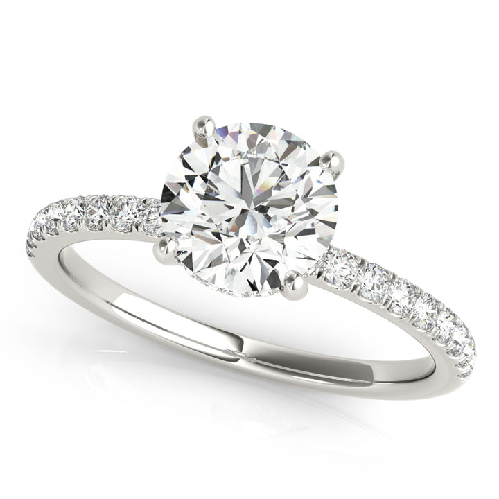 1 1/4 ct tw Lab Diamond Single Row Rd Center
