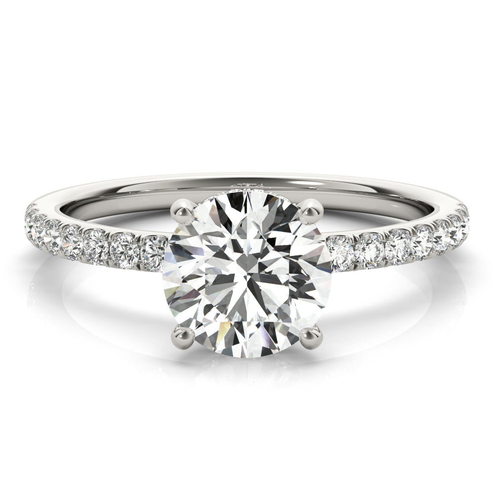 1 1/4 ct tw Lab Diamond Single Row Rd Center