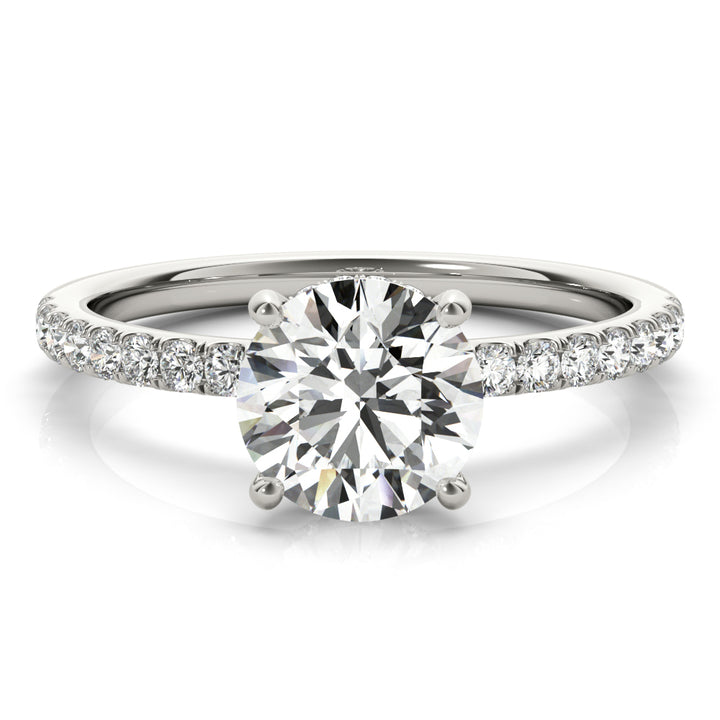 1 1/4 ct tw Lab Diamond Single Row Rd Center