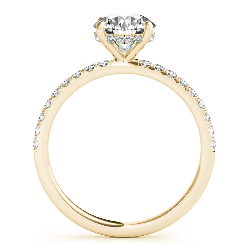 2 1/3 ct tw Lab Diamond Single Row Rd Center