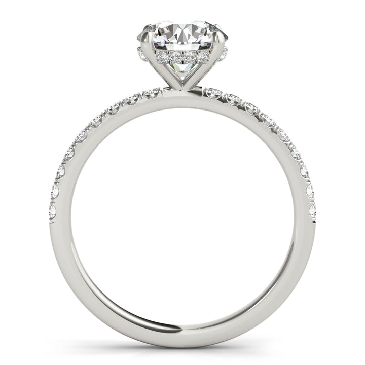 1 1/4 ct tw Lab Diamond Single Row Rd Center